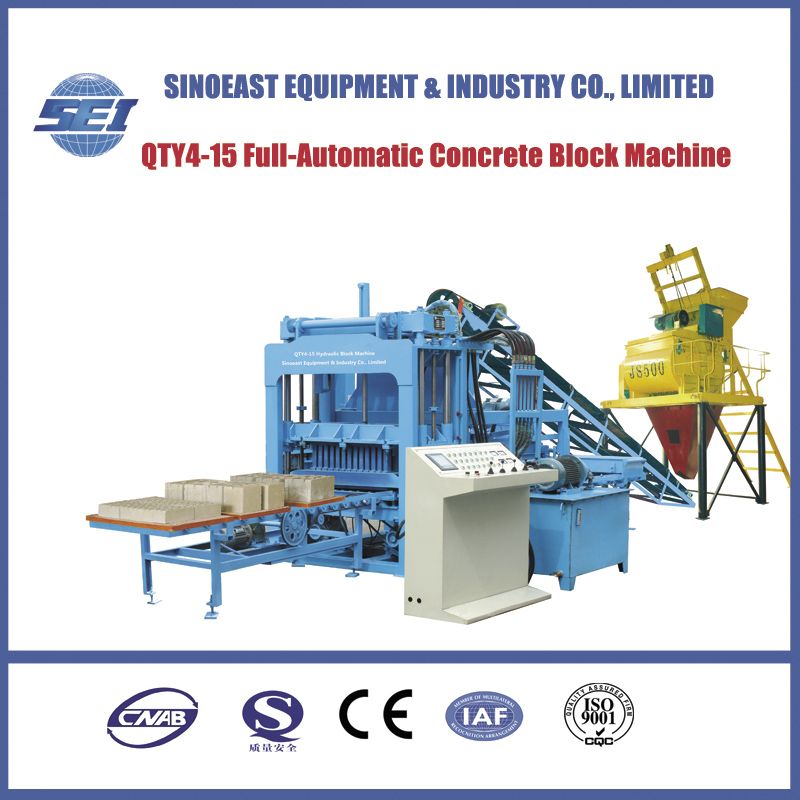 Qty4-15 Popular Cement Brick Making Machine